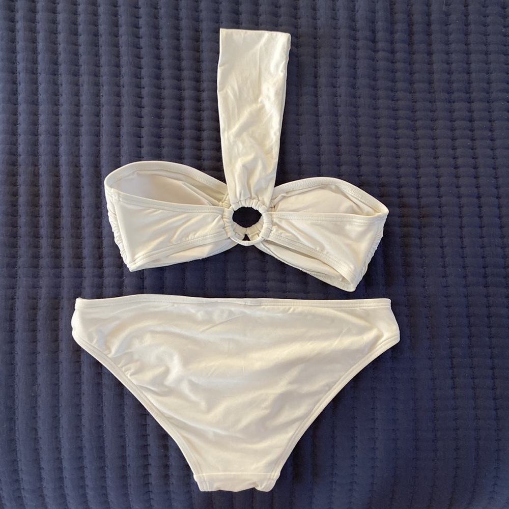 Carmen Marc Valvo White Bikini xsmall Stunning! - Picture 2 of 6